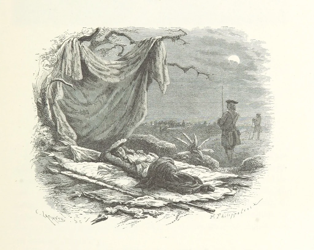 An illustration from L'Histoire de France depuis les temps les plus reculés jusqu'en 1789, racontée à mes petits-enfants ... Ouvrage illustré ... d'après les dessins d'A. de Neuville, 1870, leaf 375