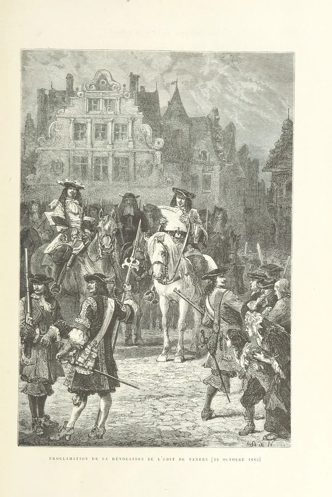 An illustration from L'Histoire de France depuis les temps les plus reculés jusqu'en 1789, racontée à mes petits-enfants ... Ouvrage illustré ... d'après les dessins d'A. de Neuville, 1870, leaf 417