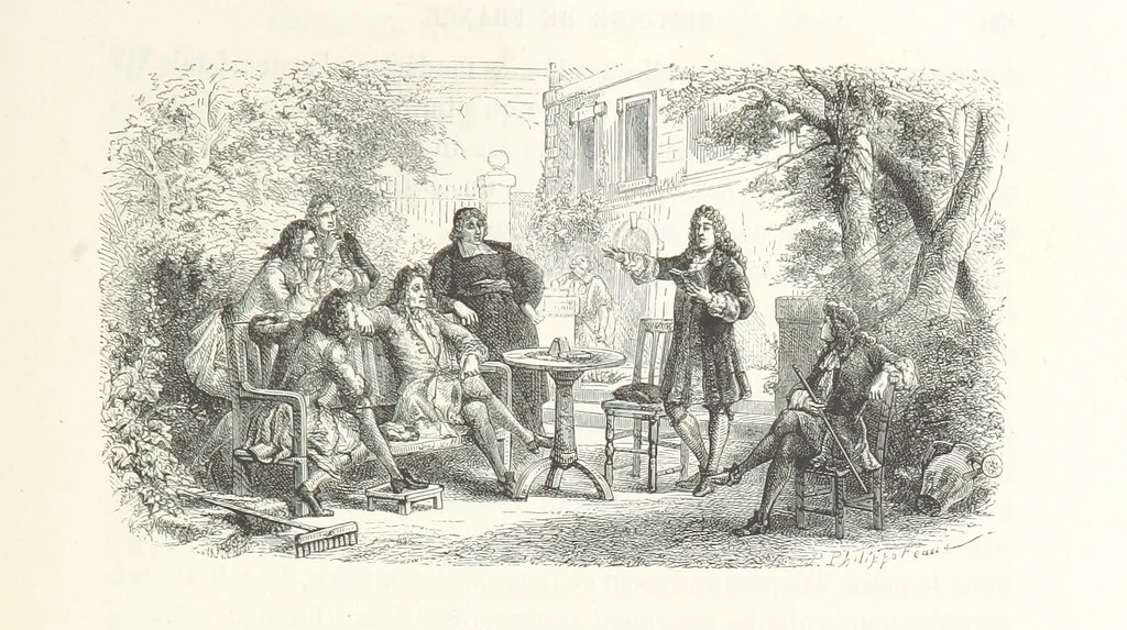 An illustration from L'Histoire de France depuis les temps les plus reculés jusqu'en 1789, racontée à mes petits-enfants ... Ouvrage illustré ... d'après les dessins d'A. de Neuville, 1870, leaf 455