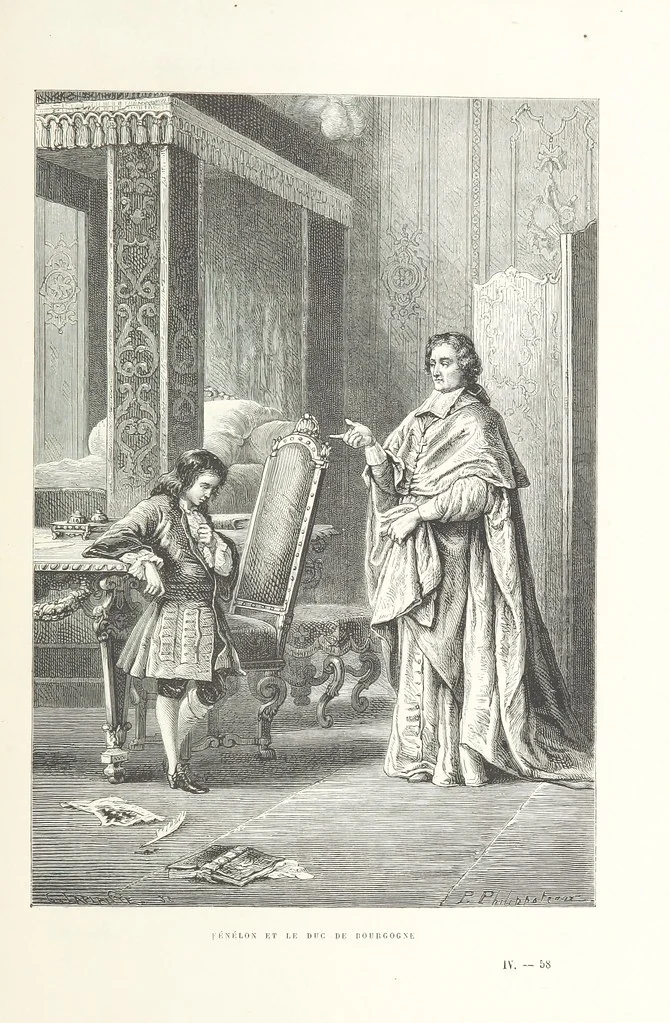 An illustration from L'Histoire de France depuis les temps les plus reculés jusqu'en 1789, racontée à mes petits-enfants ... Ouvrage illustré ... d'après les dessins d'A. de Neuville, 1870, leaf 475