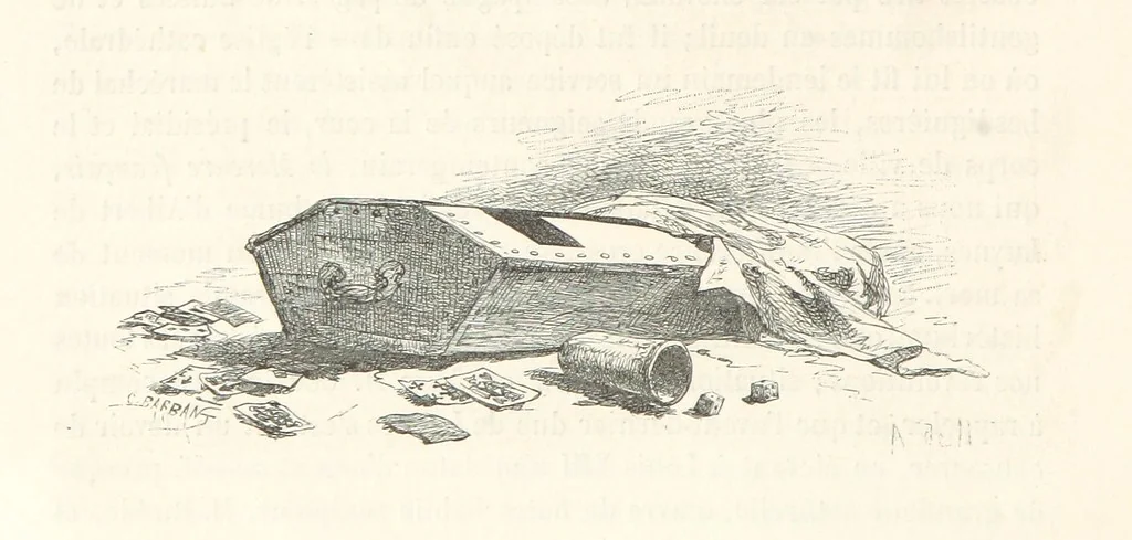 An illustration from L'Histoire de France depuis les temps les plus reculés jusqu'en 1789, racontée à mes petits-enfants ... Ouvrage illustré ... d'après les dessins d'A. de Neuville, 1870, leaf 50