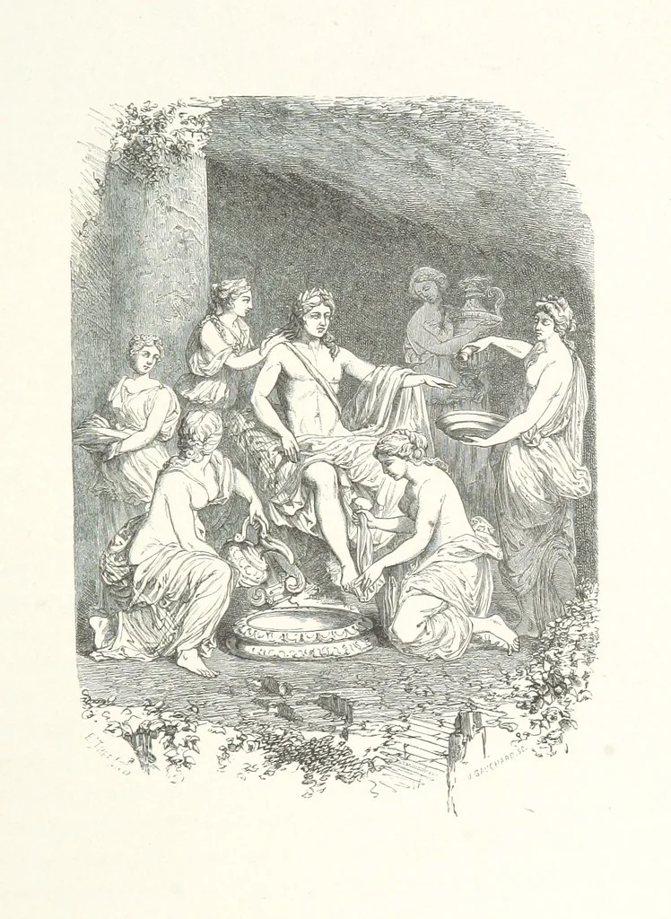 An illustration from L'Histoire de France depuis les temps les plus reculés jusqu'en 1789, racontée à mes petits-enfants ... Ouvrage illustré ... d'après les dessins d'A. de Neuville, 1870, leaf 539