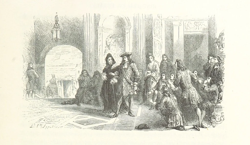An illustration from L'Histoire de France depuis les temps les plus reculés jusqu'en 1789, racontée à mes petits-enfants ... Ouvrage illustré ... d'après les dessins d'A. de Neuville, 1870, leaf 569