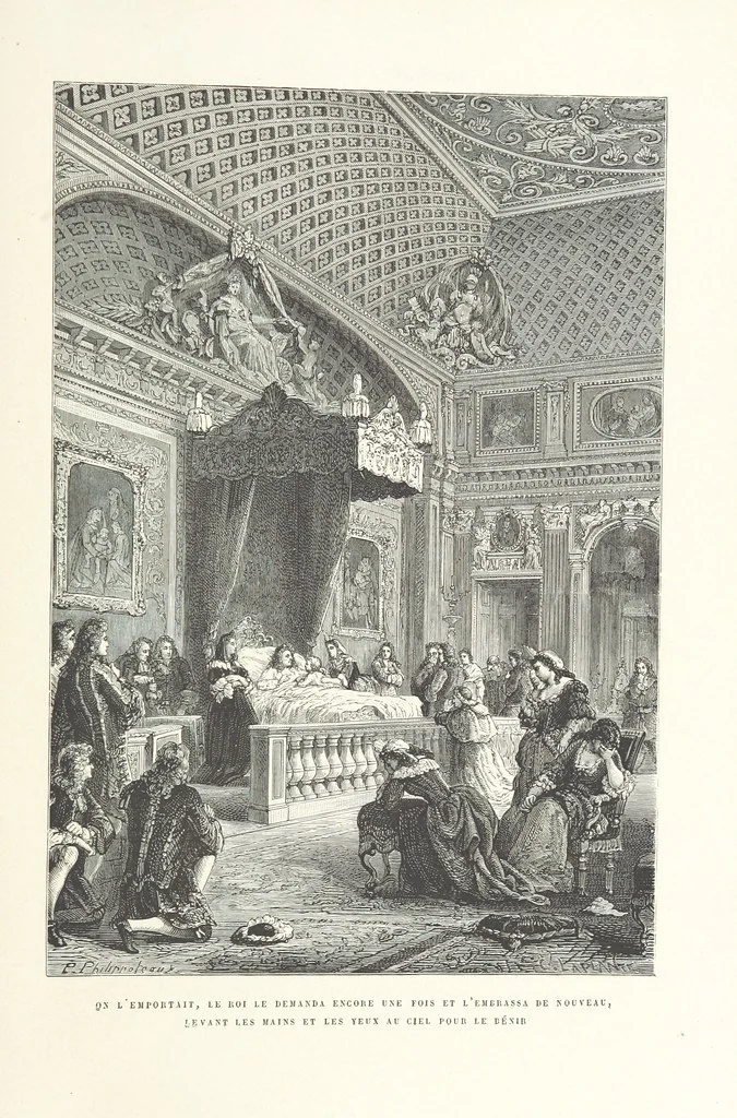 An illustration from L'Histoire de France depuis les temps les plus reculés jusqu'en 1789, racontée à mes petits-enfants ... Ouvrage illustré ... d'après les dessins d'A. de Neuville, 1870, leaf 581