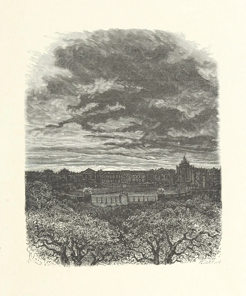 An illustration from L'Histoire de France depuis les temps les plus reculés jusqu'en 1789, racontée à mes petits-enfants ... Ouvrage illustré ... d'après les dessins d'A. de Neuville, 1870, leaf 585