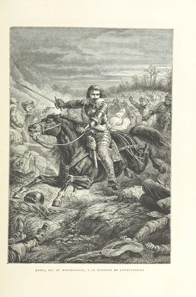 An illustration from L'Histoire de France depuis les temps les plus reculés jusqu'en 1789, racontée à mes petits-enfants ... Ouvrage illustré ... d'après les dessins d'A. de Neuville, 1870, leaf 69