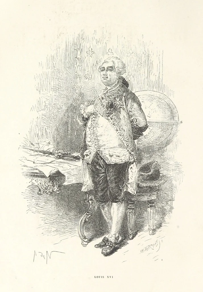 An illustration from L'Histoire de France depuis les temps les plus reculés jusqu'en 1789, racontée à mes petits-enfants ... Ouvrage illustré ... d'après les dessins d'A. de Neuville, 1870, leaf 10
