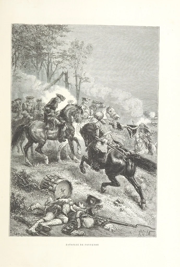An illustration from L'Histoire de France depuis les temps les plus reculés jusqu'en 1789, racontée à mes petits-enfants ... Ouvrage illustré ... d'après les dessins d'A. de Neuville, 1870, leaf 125