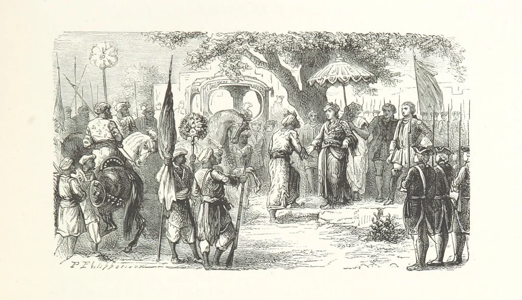 An illustration from L'Histoire de France depuis les temps les plus reculés jusqu'en 1789, racontée à mes petits-enfants ... Ouvrage illustré ... d'après les dessins d'A. de Neuville, 1870, leaf 137
