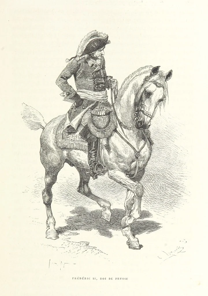 An illustration from L'Histoire de France depuis les temps les plus reculés jusqu'en 1789, racontée à mes petits-enfants ... Ouvrage illustré ... d'après les dessins d'A. de Neuville, 1870, leaf 195