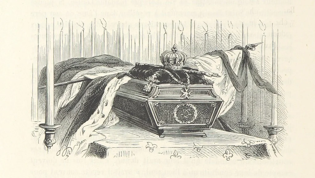 An illustration from L'Histoire de France depuis les temps les plus reculés jusqu'en 1789, racontée à mes petits-enfants ... Ouvrage illustré ... d'après les dessins d'A. de Neuville, 1870, leaf 238