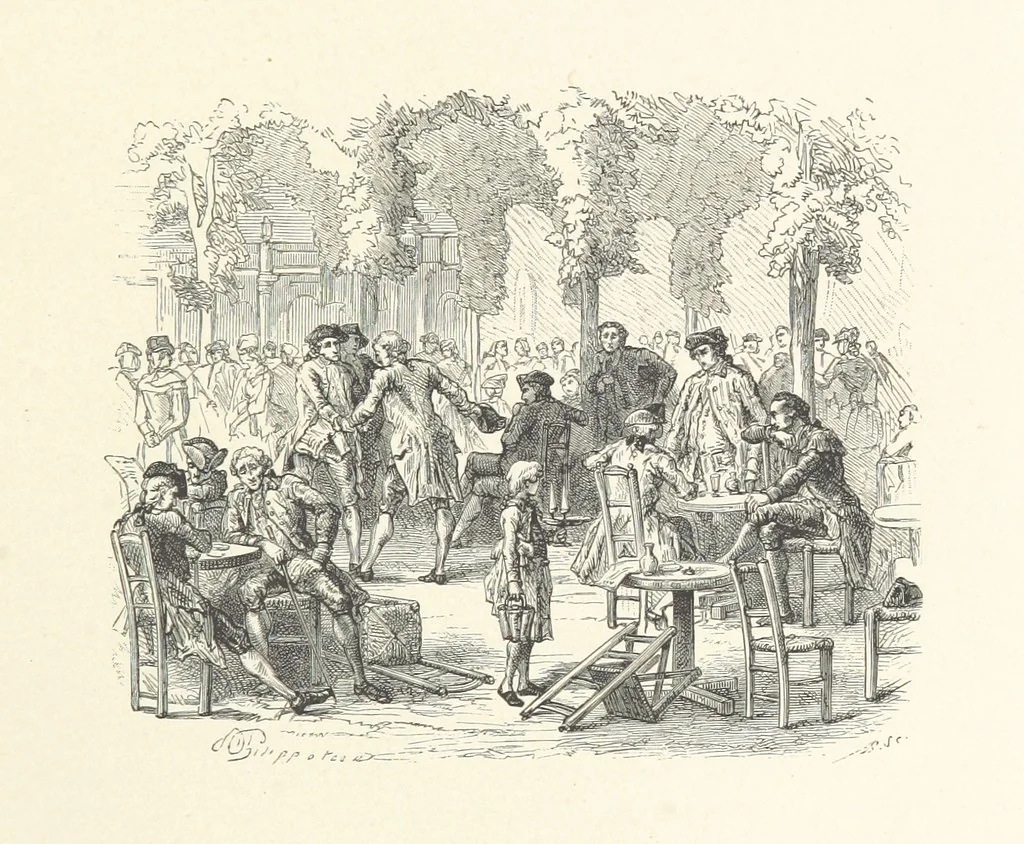 An illustration from L'Histoire de France depuis les temps les plus reculés jusqu'en 1789, racontée à mes petits-enfants ... Ouvrage illustré ... d'après les dessins d'A. de Neuville, 1870, leaf 415