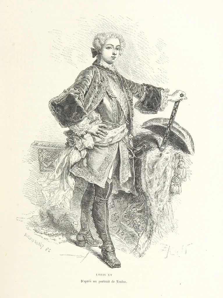 An illustration from L'Histoire de France depuis les temps les plus reculés jusqu'en 1789, racontée à mes petits-enfants ... Ouvrage illustré ... d'après les dessins d'A. de Neuville, 1870, leaf 85