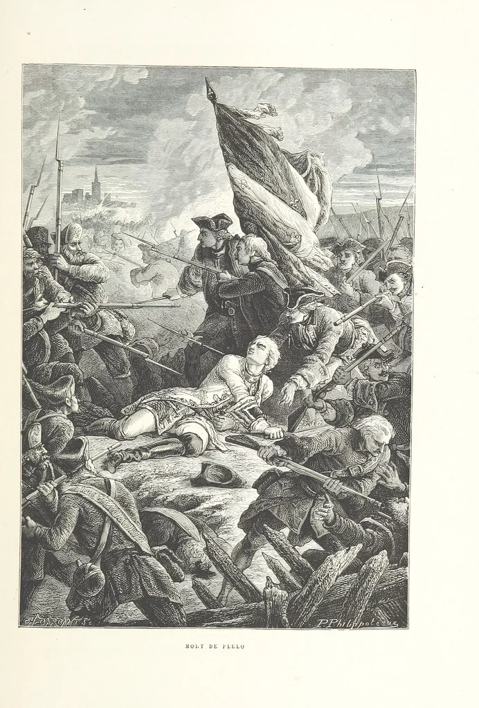 An illustration from L'Histoire de France depuis les temps les plus reculés jusqu'en 1789, racontée à mes petits-enfants ... Ouvrage illustré ... d'après les dessins d'A. de Neuville, 1870, leaf 95