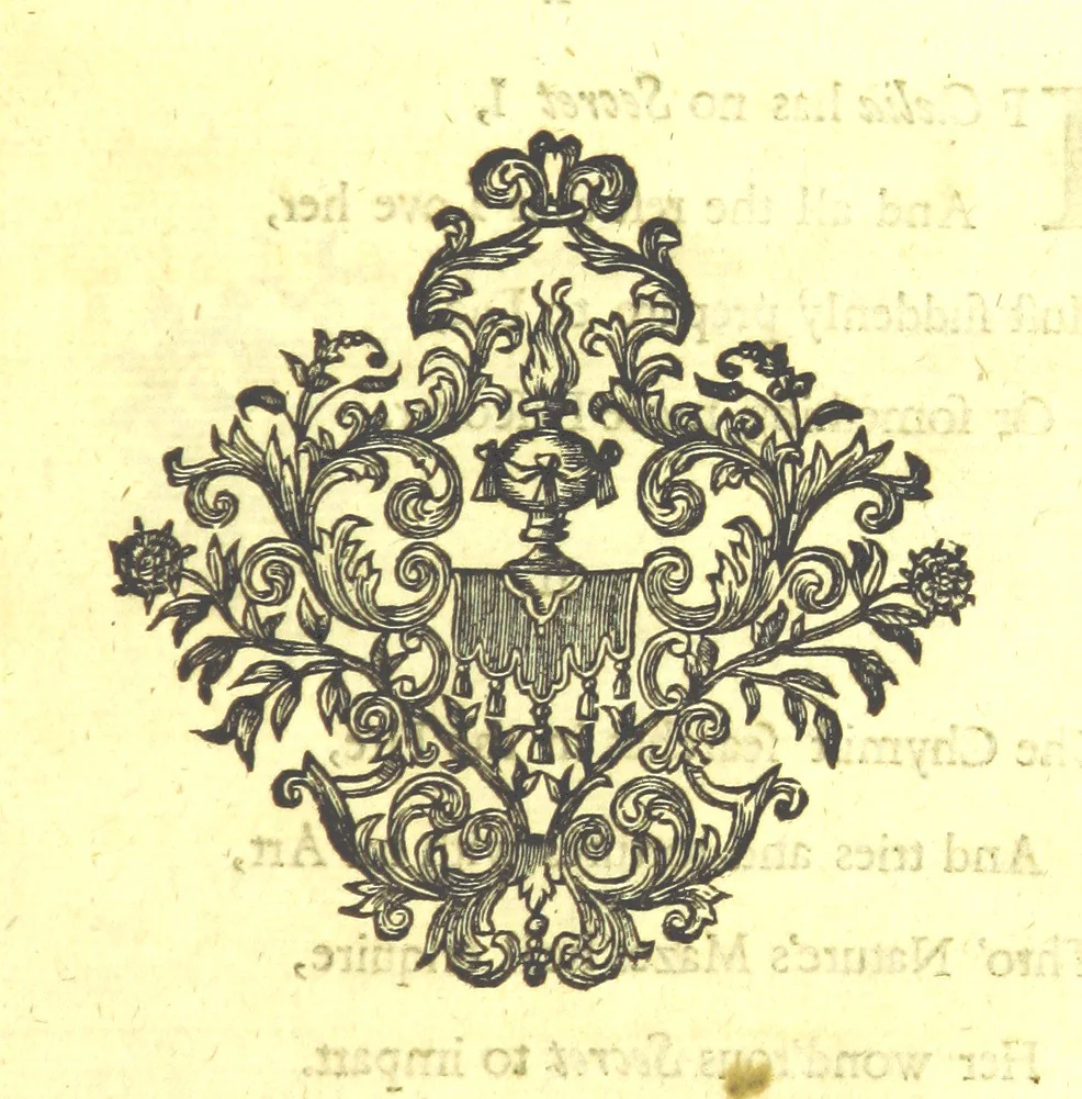 An illustration from A new Miscellany of original poems, translations and imitations, by ... Mr Prior, Mr Pope, Mr Hughes, Mr Harcourt, Lady M[ary] W[ortley] M[ontague], Mrs Manley, etc. Now first published ... with some familiar Letters by the late Earl of Rochester, never before printed. [Edited, with contributions, by A. H., i.e. Anthony Hammond, 1720, leaf 243