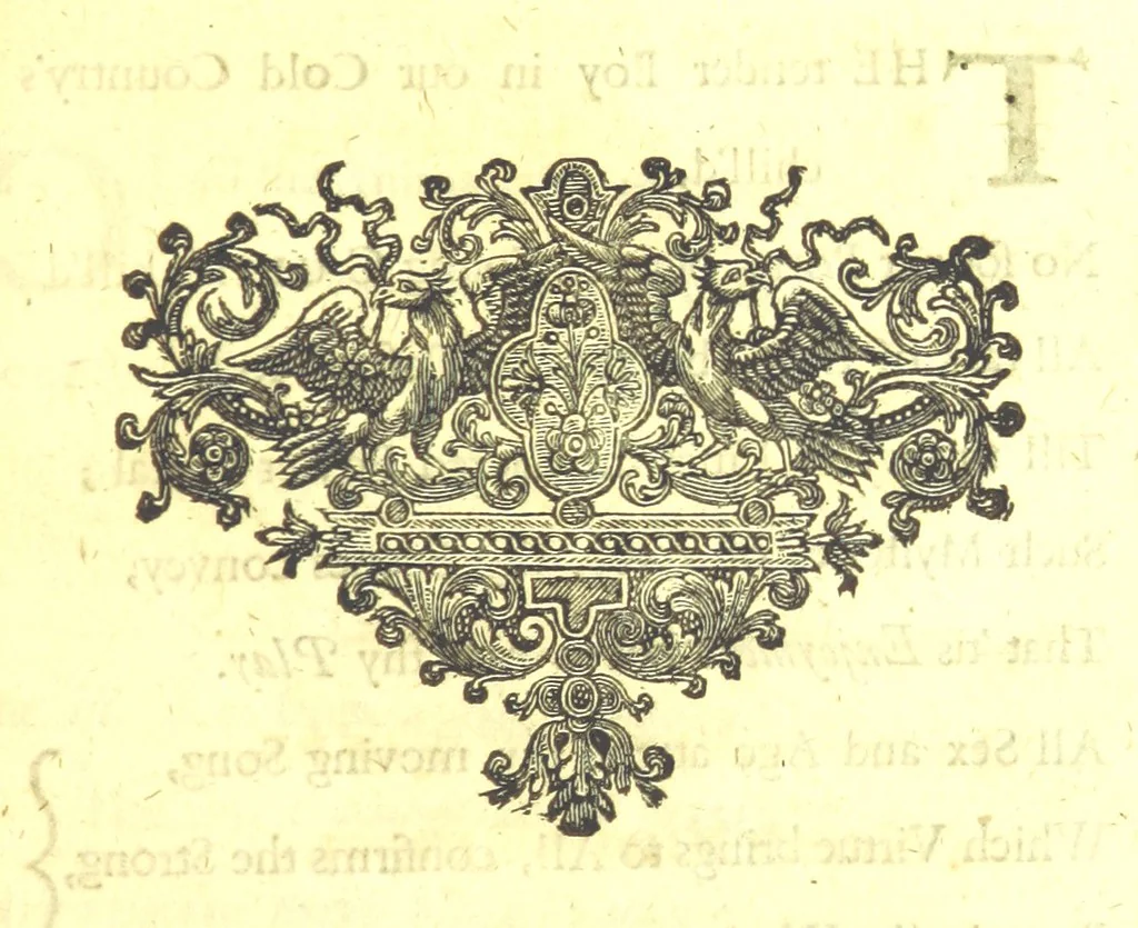 An illustration from A new Miscellany of original poems, translations and imitations, by ... Mr Prior, Mr Pope, Mr Hughes, Mr Harcourt, Lady M[ary] W[ortley] M[ontague], Mrs Manley, etc. Now first published ... with some familiar Letters by the late Earl of Rochester, never before printed. [Edited, with contributions, by A. H., i.e. Anthony Hammond, 1720, leaf 245