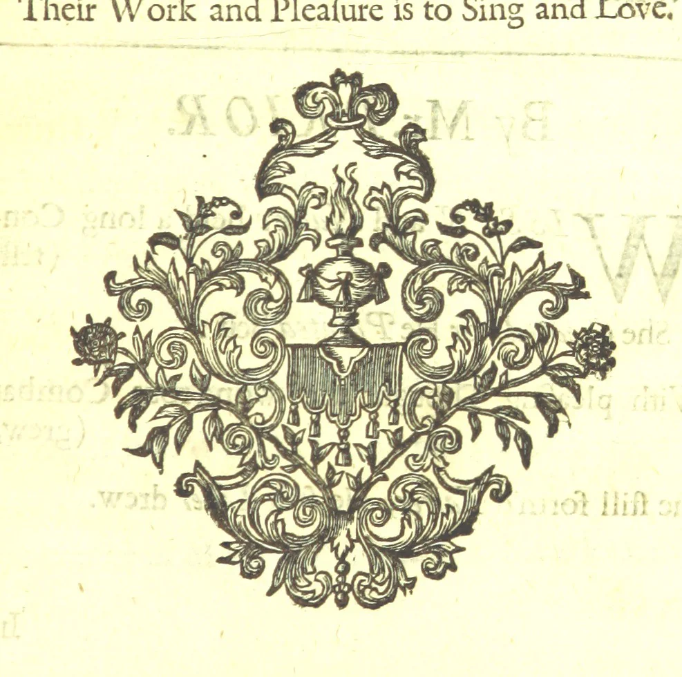 An illustration from A new Miscellany of original poems, translations and imitations, by ... Mr Prior, Mr Pope, Mr Hughes, Mr Harcourt, Lady M[ary] W[ortley] M[ontague], Mrs Manley, etc. Now first published ... with some familiar Letters by the late Earl of Rochester, never before printed. [Edited, with contributions, by A. H., i.e. Anthony Hammond, 1720, leaf 29