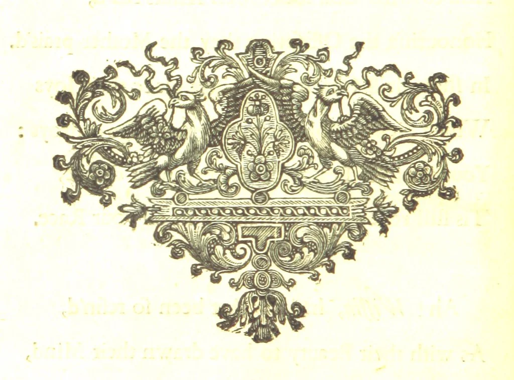An illustration from A new Miscellany of original poems, translations and imitations, by ... Mr Prior, Mr Pope, Mr Hughes, Mr Harcourt, Lady M[ary] W[ortley] M[ontague], Mrs Manley, etc. Now first published ... with some familiar Letters by the late Earl of Rochester, never before printed. [Edited, with contributions, by A. H., i.e. Anthony Hammond, 1720, leaf 34