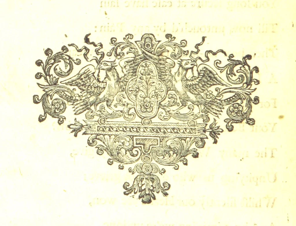 An illustration from A new Miscellany of original poems, translations and imitations, by ... Mr Prior, Mr Pope, Mr Hughes, Mr Harcourt, Lady M[ary] W[ortley] M[ontague], Mrs Manley, etc. Now first published ... with some familiar Letters by the late Earl of Rochester, never before printed. [Edited, with contributions, by A. H., i.e. Anthony Hammond, 1720, leaf 380