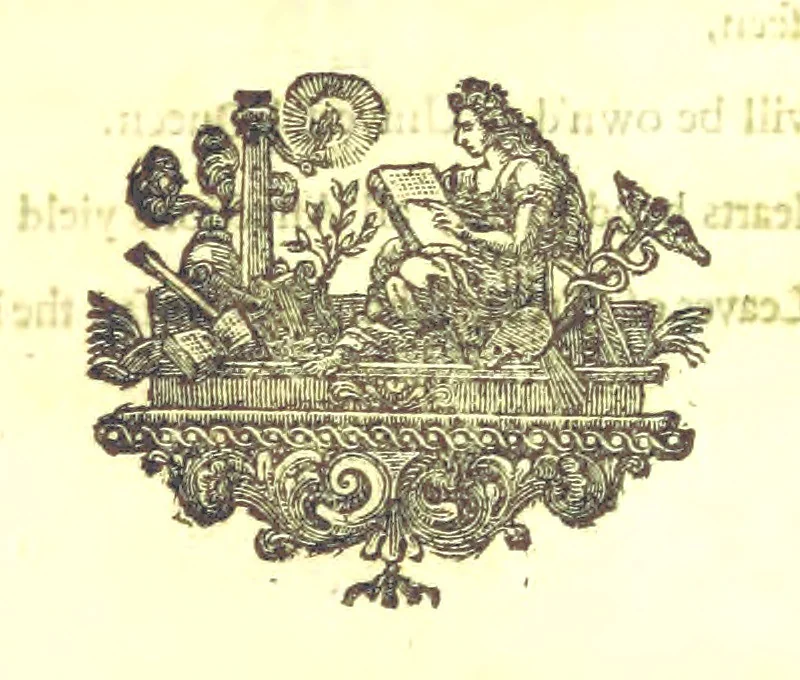 An illustration from A new Miscellany of original poems, translations and imitations, by ... Mr Prior, Mr Pope, Mr Hughes, Mr Harcourt, Lady M[ary] W[ortley] M[ontague], Mrs Manley, etc. Now first published ... with some familiar Letters by the late Earl of Rochester, never before printed. [Edited, with contributions, by A. H., i.e. Anthony Hammond, 1720, leaf 49