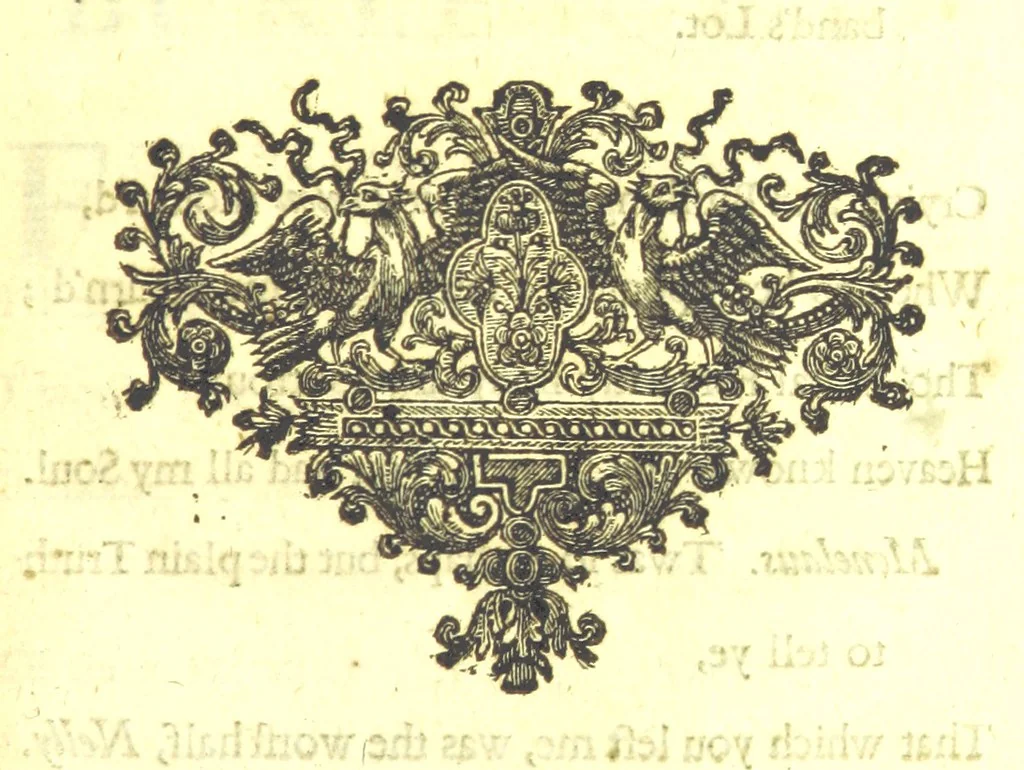 An illustration from A new Miscellany of original poems, translations and imitations, by ... Mr Prior, Mr Pope, Mr Hughes, Mr Harcourt, Lady M[ary] W[ortley] M[ontague], Mrs Manley, etc. Now first published ... with some familiar Letters by the late Earl of Rochester, never before printed. [Edited, with contributions, by A. H., i.e. Anthony Hammond, 1720, leaf 55