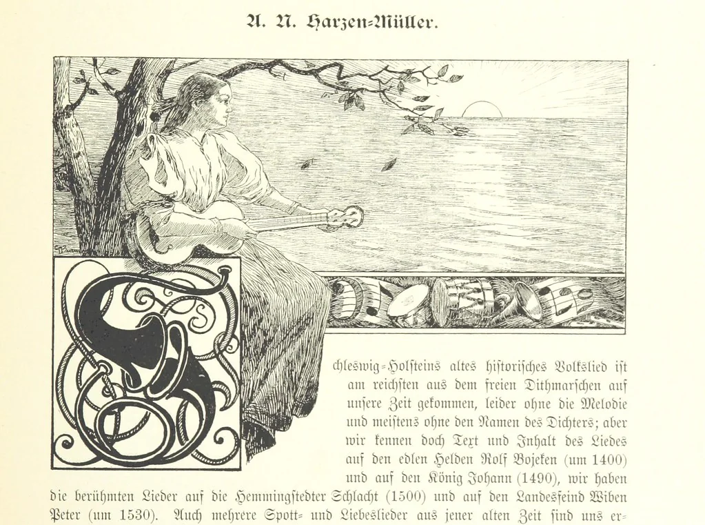 An illustration from Schleswig-Holstein meerumschlungen in Wort und Bild ... Herausgegeben von H. Haas, H. Krumm und F. Stoltenberg, etc, 1896, leaf 189