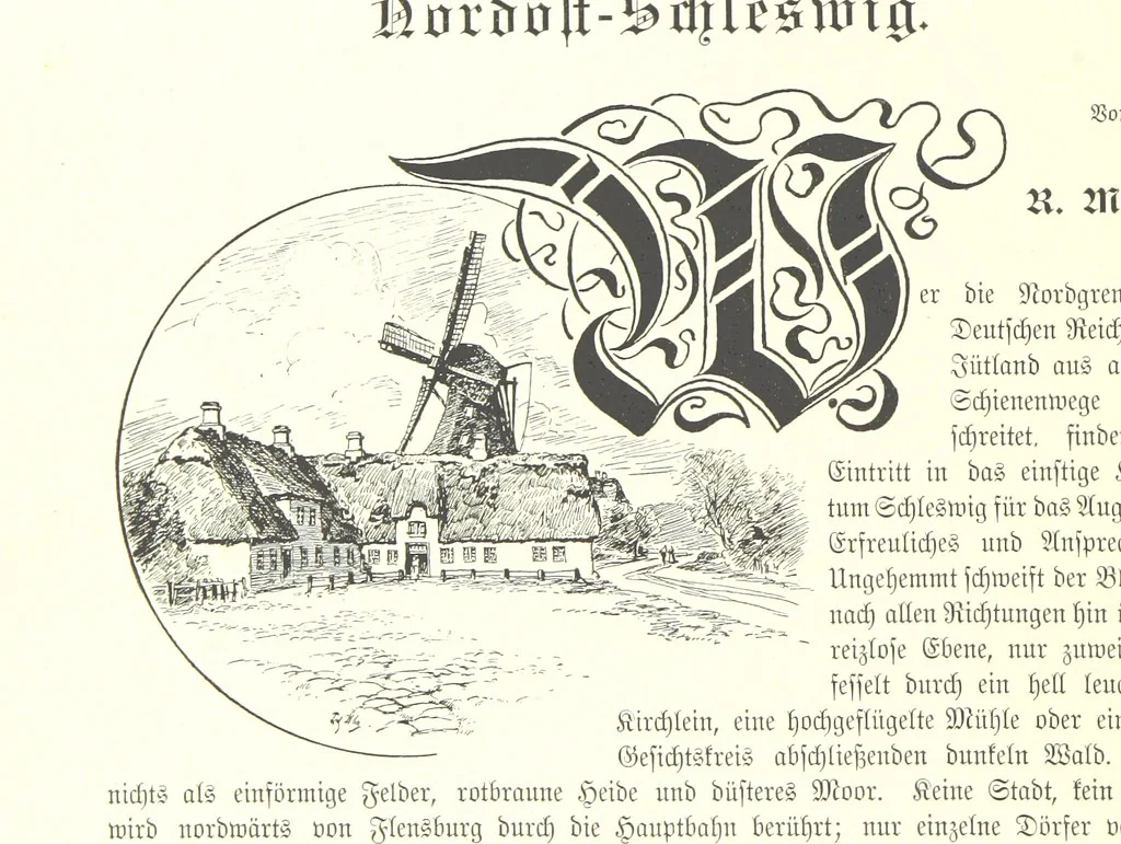 An illustration from Schleswig-Holstein meerumschlungen in Wort und Bild ... Herausgegeben von H. Haas, H. Krumm und F. Stoltenberg, etc, 1896, leaf 198