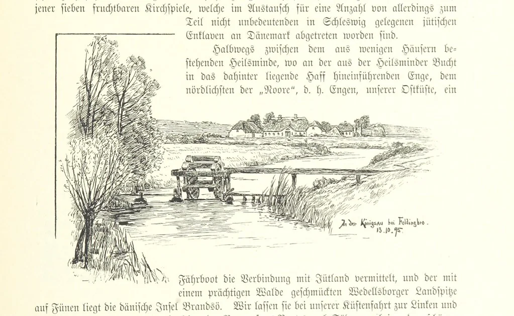 An illustration from Schleswig-Holstein meerumschlungen in Wort und Bild ... Herausgegeben von H. Haas, H. Krumm und F. Stoltenberg, etc, 1896, leaf 199