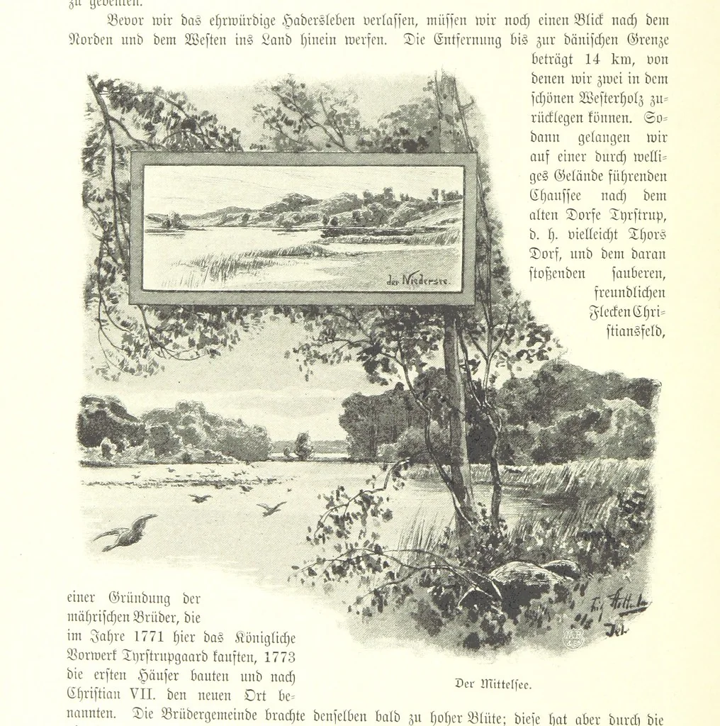 An illustration from Schleswig-Holstein meerumschlungen in Wort und Bild ... Herausgegeben von H. Haas, H. Krumm und F. Stoltenberg, etc, 1896, leaf 204