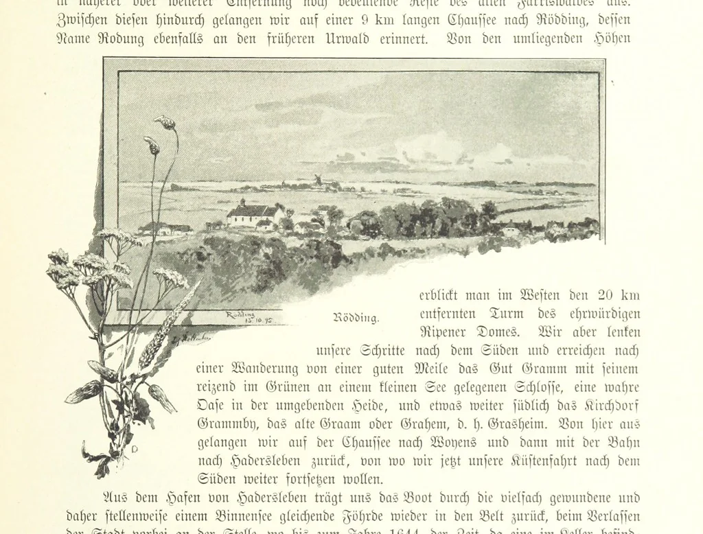 An illustration from Schleswig-Holstein meerumschlungen in Wort und Bild ... Herausgegeben von H. Haas, H. Krumm und F. Stoltenberg, etc, 1896, leaf 205