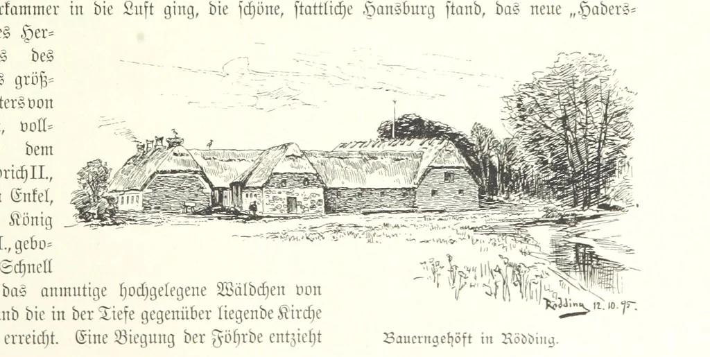 An illustration from Schleswig-Holstein meerumschlungen in Wort und Bild ... Herausgegeben von H. Haas, H. Krumm und F. Stoltenberg, etc, 1896, leaf 205