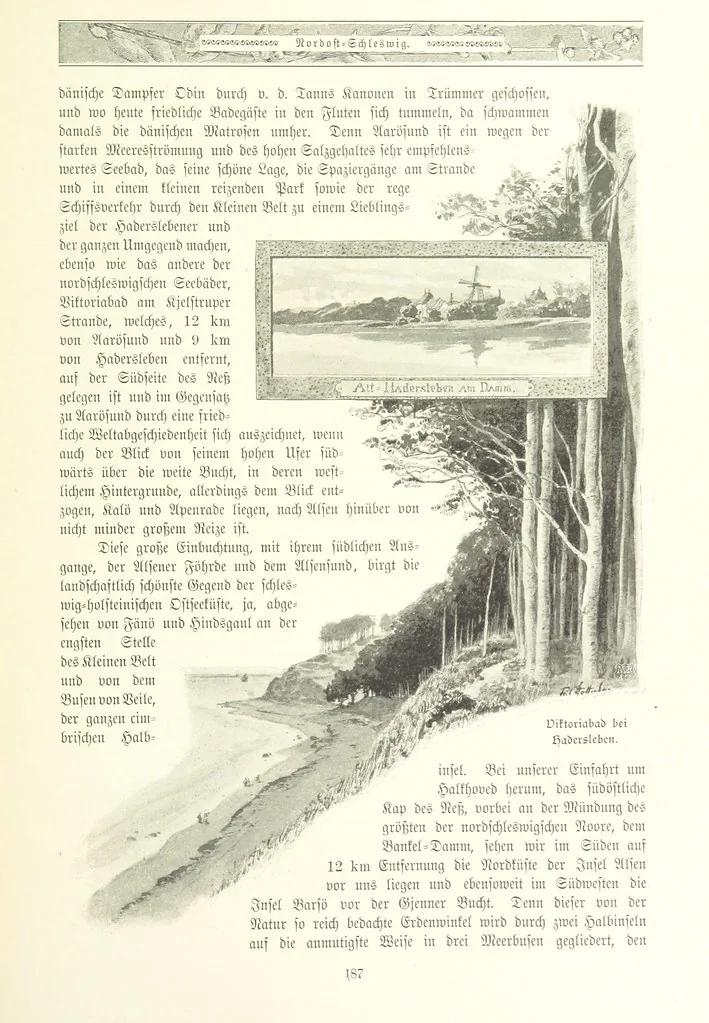 An illustration from Schleswig-Holstein meerumschlungen in Wort und Bild ... Herausgegeben von H. Haas, H. Krumm und F. Stoltenberg, etc, 1896, leaf 207