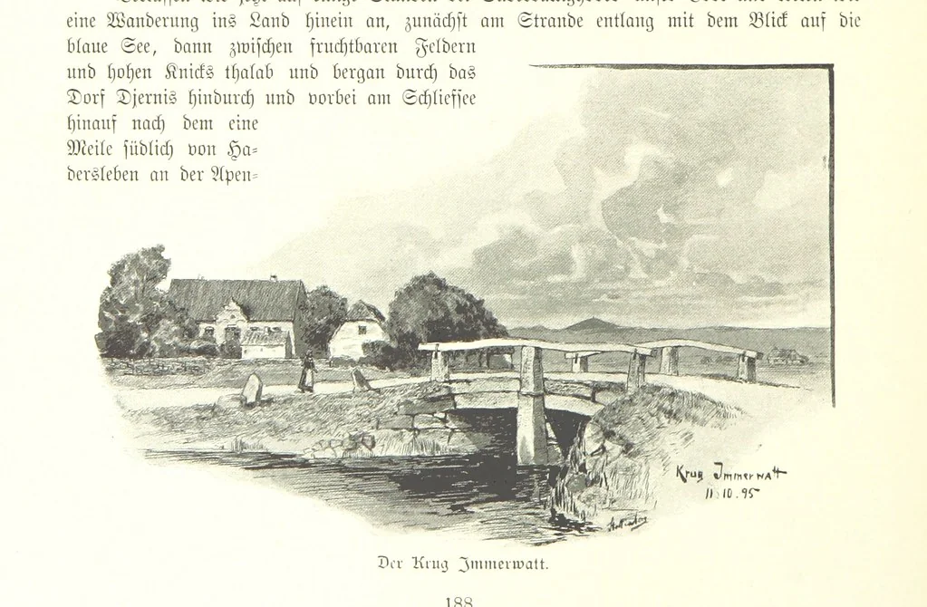 An illustration from Schleswig-Holstein meerumschlungen in Wort und Bild ... Herausgegeben von H. Haas, H. Krumm und F. Stoltenberg, etc, 1896, leaf 208