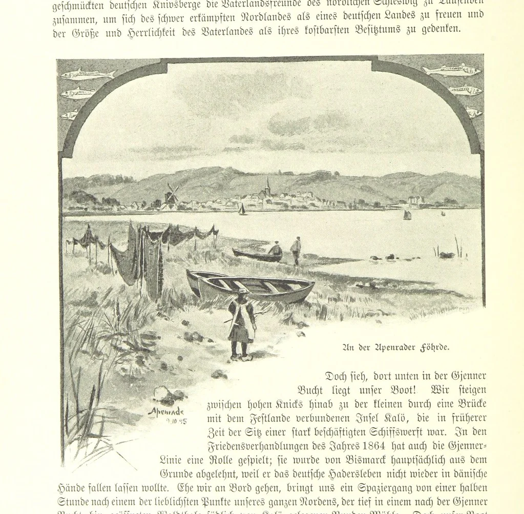 An illustration from Schleswig-Holstein meerumschlungen in Wort und Bild ... Herausgegeben von H. Haas, H. Krumm und F. Stoltenberg, etc, 1896, leaf 210
