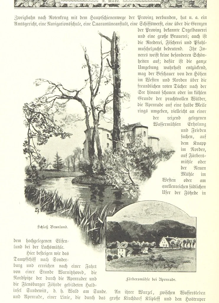 An illustration from Schleswig-Holstein meerumschlungen in Wort und Bild ... Herausgegeben von H. Haas, H. Krumm und F. Stoltenberg, etc, 1896, leaf 212