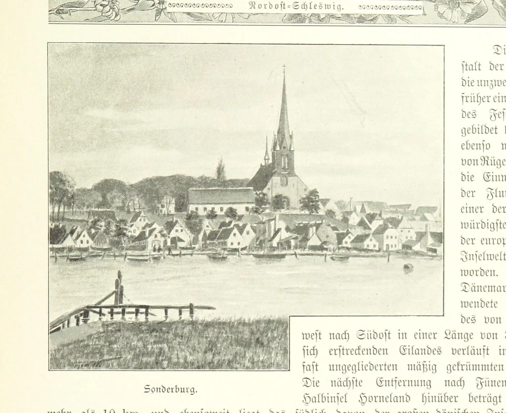 An illustration from Schleswig-Holstein meerumschlungen in Wort und Bild ... Herausgegeben von H. Haas, H. Krumm und F. Stoltenberg, etc, 1896, leaf 215