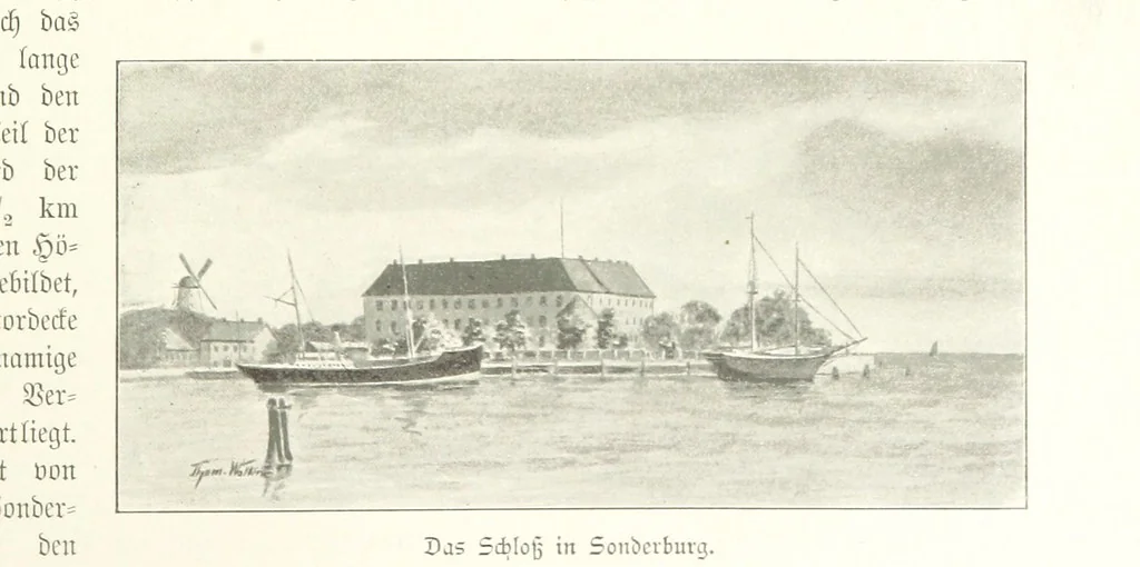 An illustration from Schleswig-Holstein meerumschlungen in Wort und Bild ... Herausgegeben von H. Haas, H. Krumm und F. Stoltenberg, etc, 1896, leaf 215