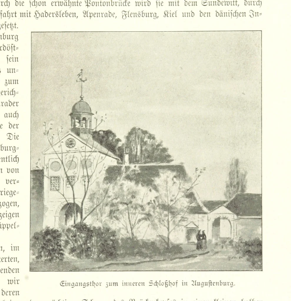 An illustration from Schleswig-Holstein meerumschlungen in Wort und Bild ... Herausgegeben von H. Haas, H. Krumm und F. Stoltenberg, etc, 1896, leaf 217