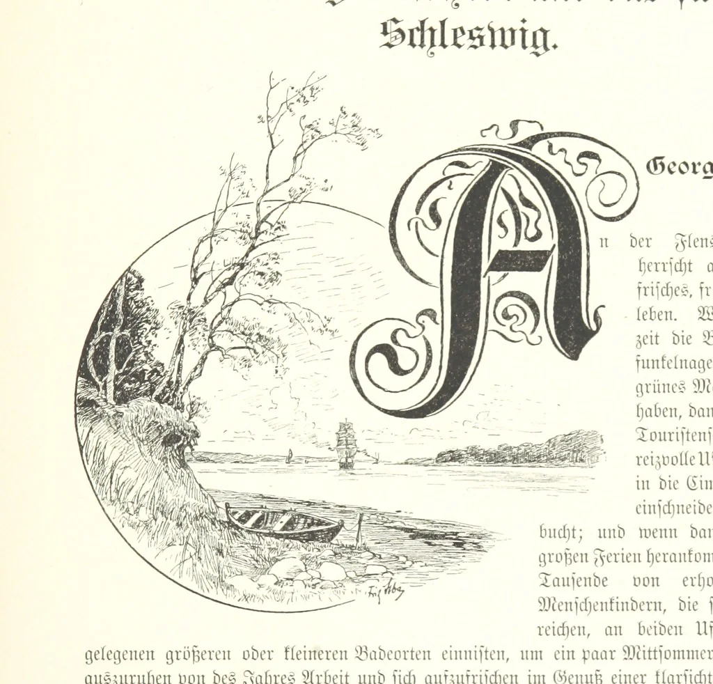 An illustration from Schleswig-Holstein meerumschlungen in Wort und Bild ... Herausgegeben von H. Haas, H. Krumm und F. Stoltenberg, etc, 1896, leaf 219