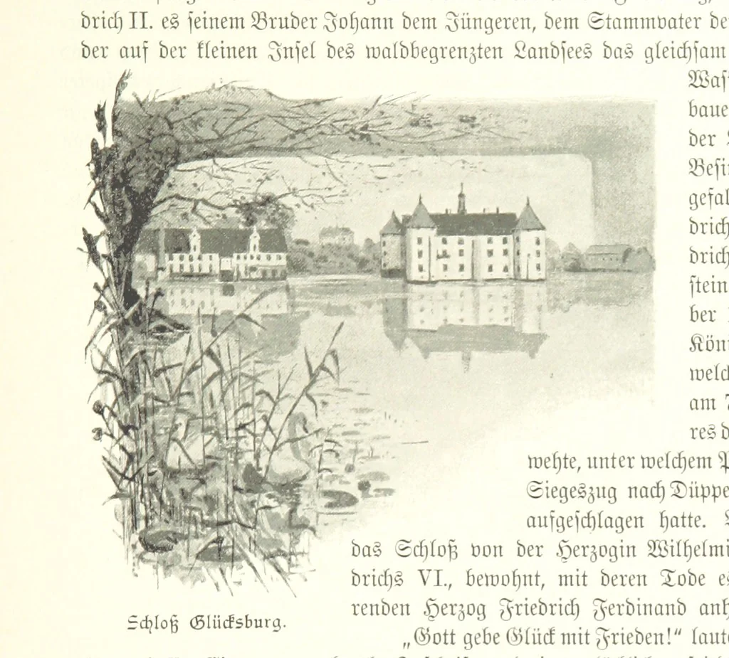 An illustration from Schleswig-Holstein meerumschlungen in Wort und Bild ... Herausgegeben von H. Haas, H. Krumm und F. Stoltenberg, etc, 1896, leaf 229