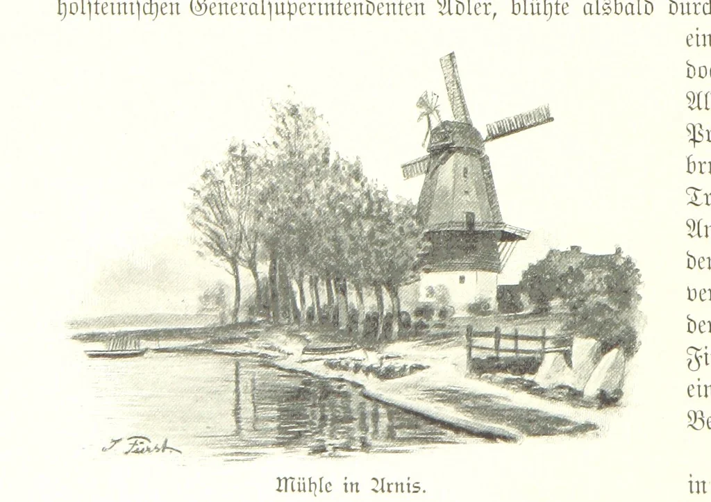 An illustration from Schleswig-Holstein meerumschlungen in Wort und Bild ... Herausgegeben von H. Haas, H. Krumm und F. Stoltenberg, etc, 1896, leaf 232