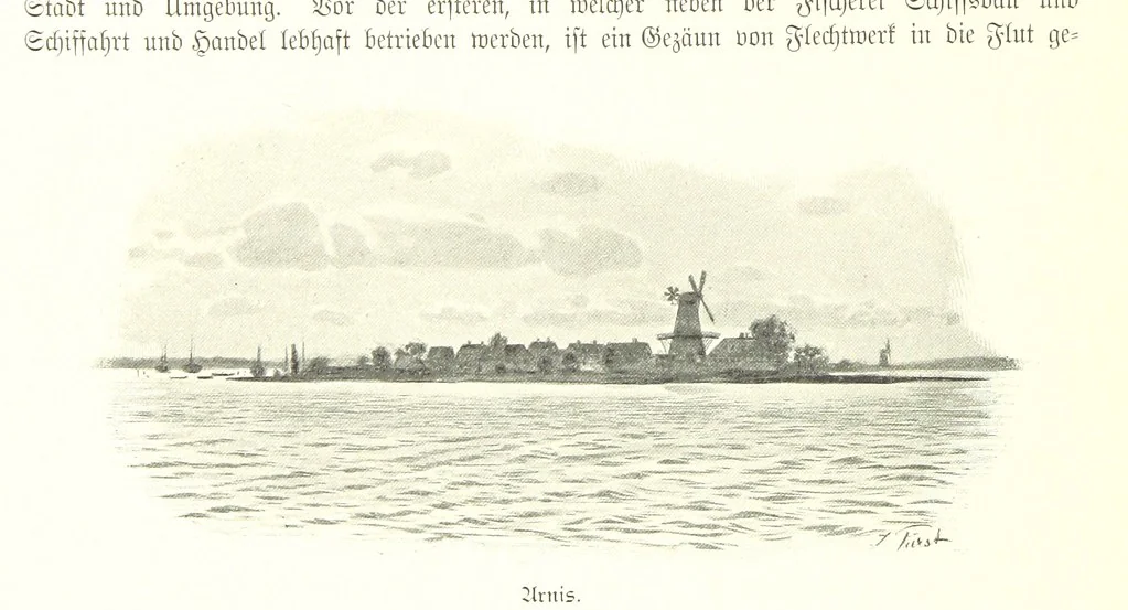 An illustration from Schleswig-Holstein meerumschlungen in Wort und Bild ... Herausgegeben von H. Haas, H. Krumm und F. Stoltenberg, etc, 1896, leaf 232