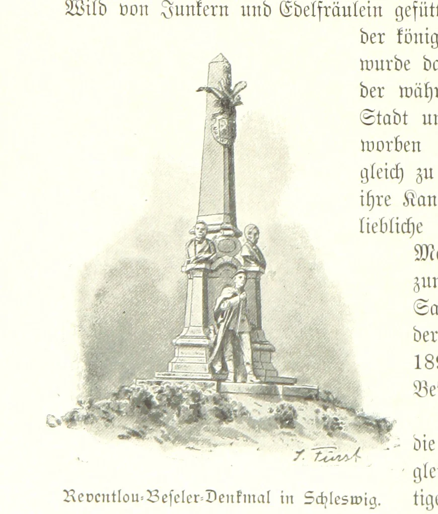 An illustration from Schleswig-Holstein meerumschlungen in Wort und Bild ... Herausgegeben von H. Haas, H. Krumm und F. Stoltenberg, etc, 1896, leaf 236