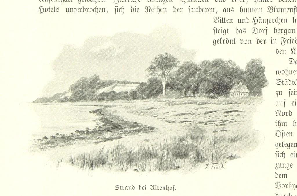 An illustration from Schleswig-Holstein meerumschlungen in Wort und Bild ... Herausgegeben von H. Haas, H. Krumm und F. Stoltenberg, etc, 1896, leaf 240