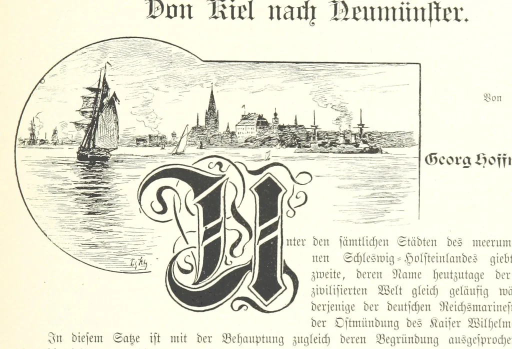 An illustration from Schleswig-Holstein meerumschlungen in Wort und Bild ... Herausgegeben von H. Haas, H. Krumm und F. Stoltenberg, etc, 1896, leaf 253