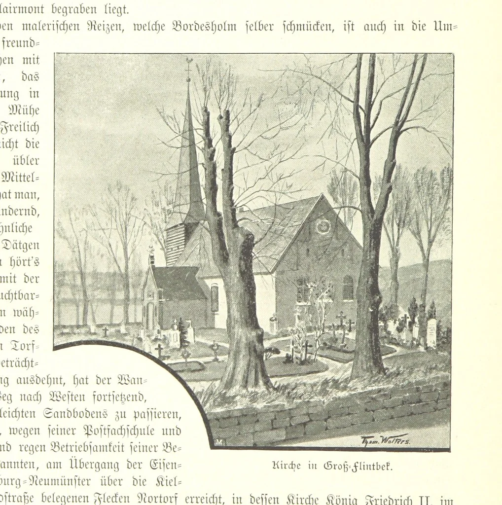 An illustration from Schleswig-Holstein meerumschlungen in Wort und Bild ... Herausgegeben von H. Haas, H. Krumm und F. Stoltenberg, etc, 1896, leaf 264