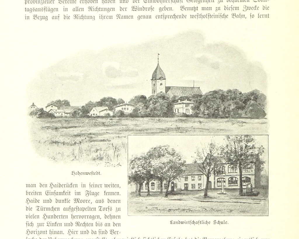 An illustration from Schleswig-Holstein meerumschlungen in Wort und Bild ... Herausgegeben von H. Haas, H. Krumm und F. Stoltenberg, etc, 1896, leaf 268