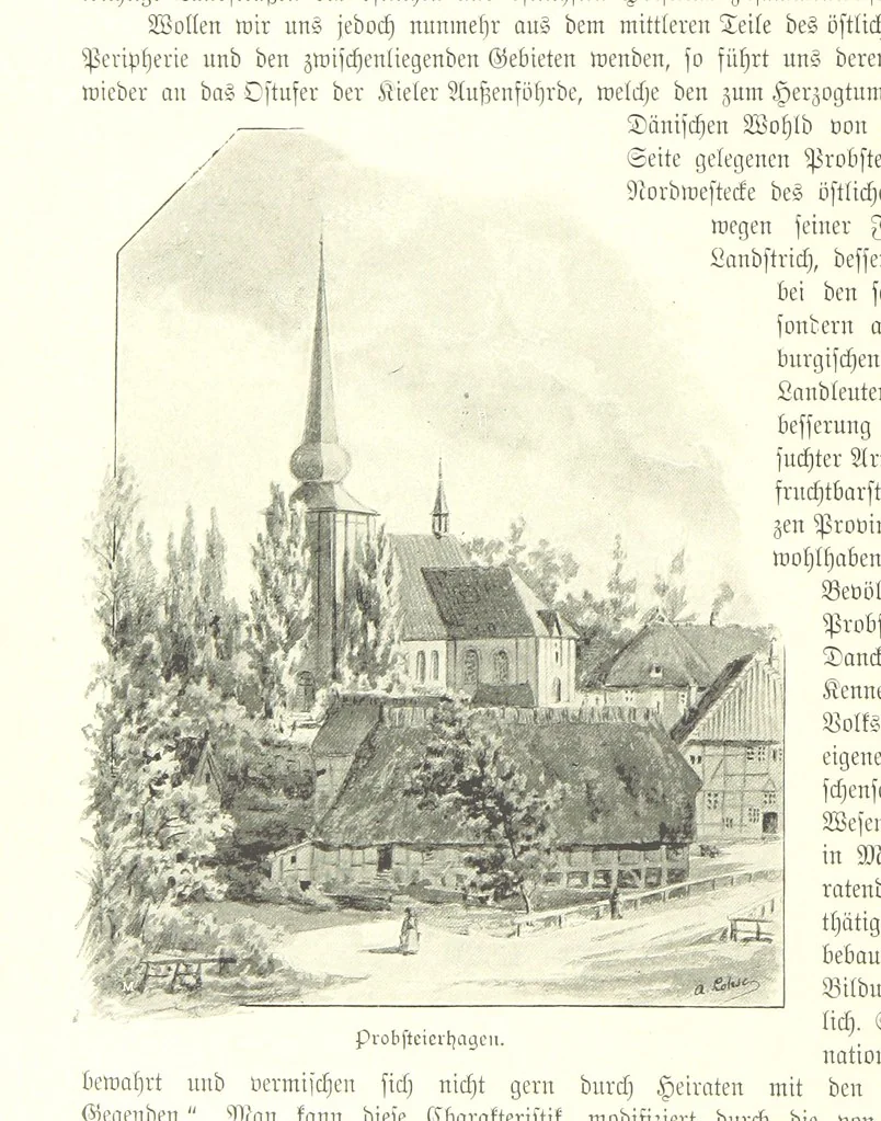 An illustration from Schleswig-Holstein meerumschlungen in Wort und Bild ... Herausgegeben von H. Haas, H. Krumm und F. Stoltenberg, etc, 1896, leaf 284