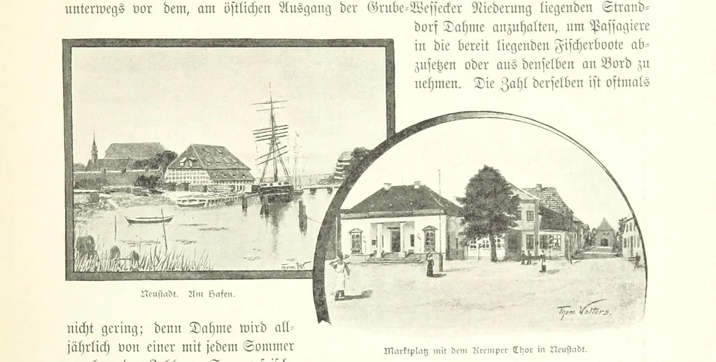 An illustration from Schleswig-Holstein meerumschlungen in Wort und Bild ... Herausgegeben von H. Haas, H. Krumm und F. Stoltenberg, etc, 1896, leaf 295