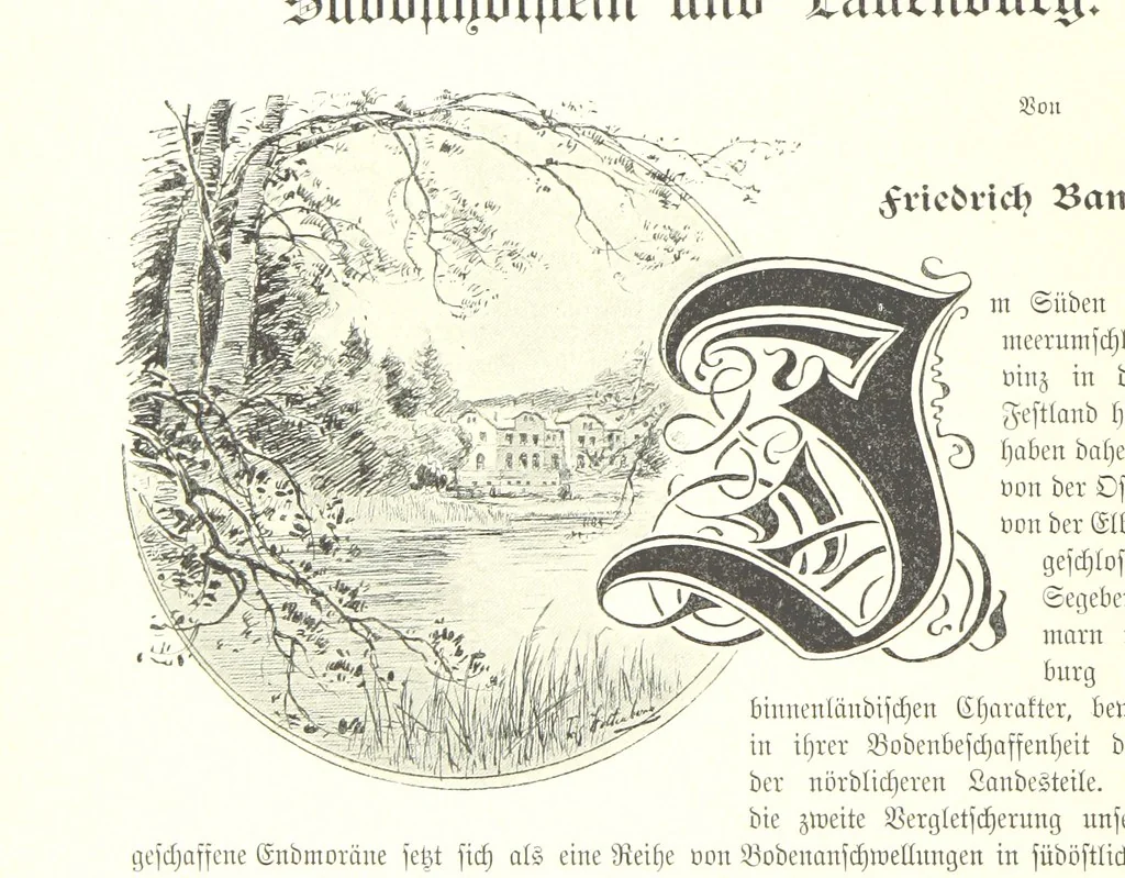 An illustration from Schleswig-Holstein meerumschlungen in Wort und Bild ... Herausgegeben von H. Haas, H. Krumm und F. Stoltenberg, etc, 1896, leaf 298